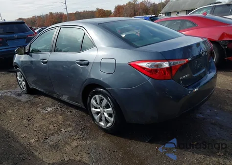 2015 Toyota Corolla Le from USA, damaged, VIN 2T1BURHE9FC447605
